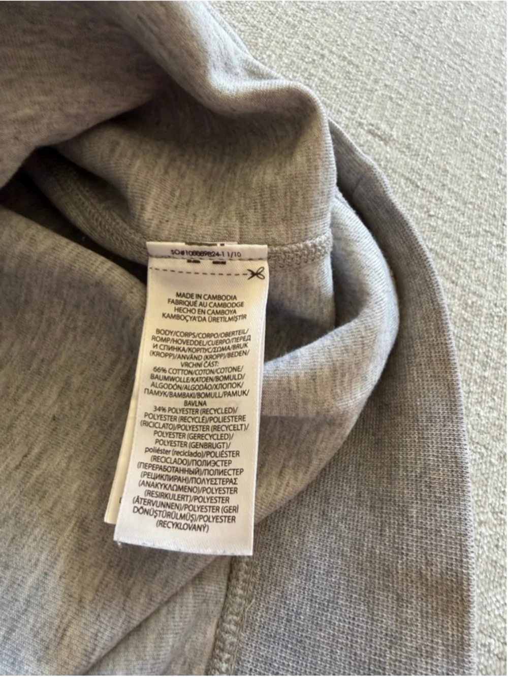 Polo Ralph Lauren Mens defender bear print sweatshirt in grey marl size large